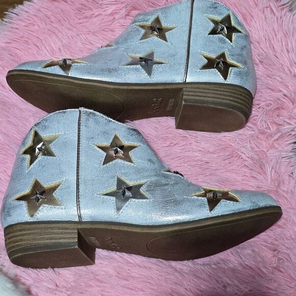Nina Silver Star Cowgirl Booties NWOB - Picture 3 of 7